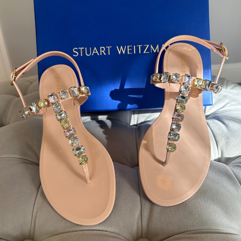Stuart Weitzman Jaide Gem Jelly Sandal